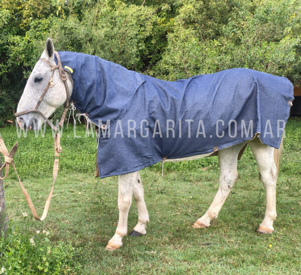 Conjunto manta y pescuecera de jean - Imagen 2