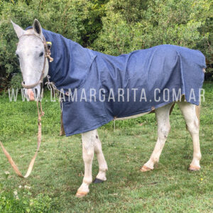 Conjunto manta y pescuecera de jean